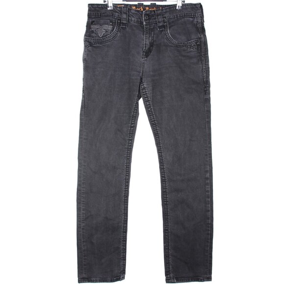 Rock Revival Mens 33 x 33 Sayer Straight Jeans N1386 - Picture 2 of 7